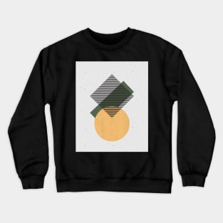 Minimalist Illustration Geometric Shapes Inspired by Malevich Crewneck Sweatshirt